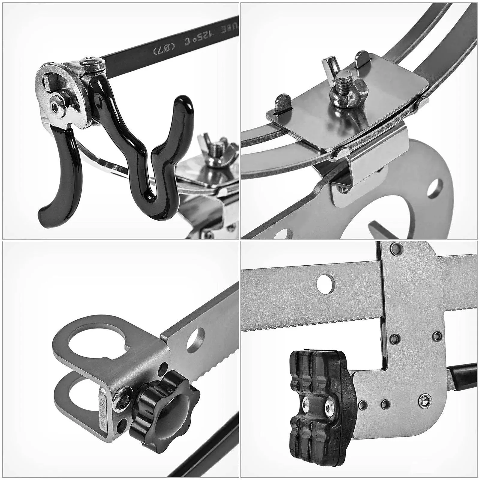 Stainless Steel Turret Bridge Fishing Bracket Clamp-on Fishing Rod Holder Boat Mount Rod Holder Bridge Railing Fish Pole Bracket