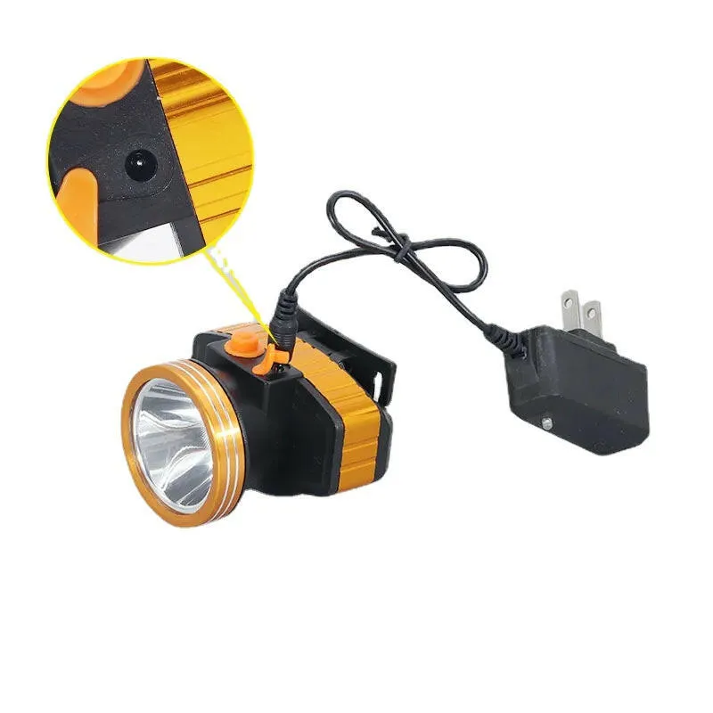 Super Bright LED Headlamp100-250V Zoomable Headlight Head Torch Flashlight Head lamp by battery for Fishing Hunting Camping
