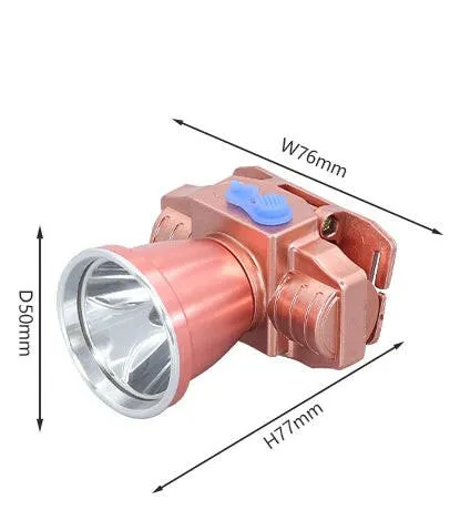 Super Bright LED Headlamp100-250V Zoomable Headlight Head Torch Flashlight Head lamp by battery for Fishing Hunting Camping