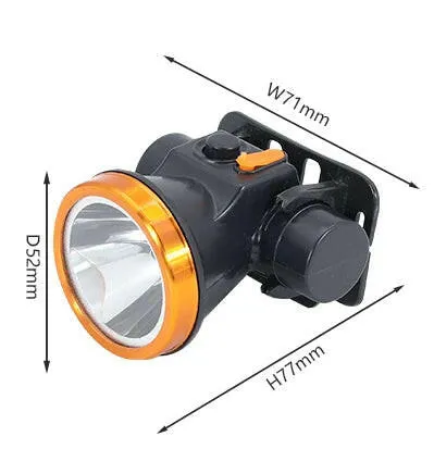 Super Bright LED Headlamp100-250V Zoomable Headlight Head Torch Flashlight Head lamp by battery for Fishing Hunting Camping