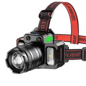 Super Bright T51 LED Sensor Headlamp USB C Rechargeable Headlight Led Head Torch With built-in battery Camping Fishing Lantern
