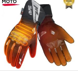TheWellBeing  Heated Gloves Winter Warm Motorcycle Heated Gloves Waterproof Rechargeable Heating Thermal Gloves For Snowmobile