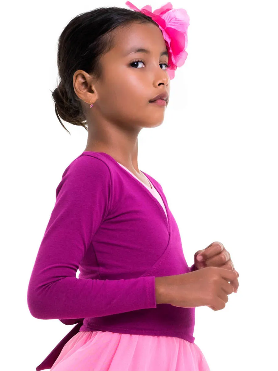 Top Pattern - Girls Gym & Dance - WRAP TOP (S509)