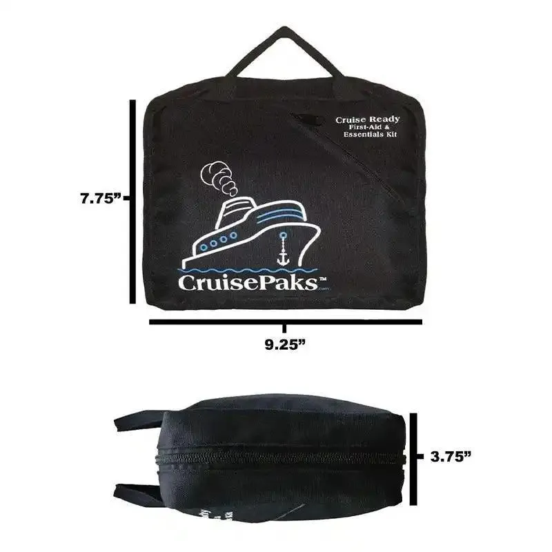 Travel First Aid Kit | Bag Only | Holds 250  Pieces | Cruise Essentials | Cruisepaks