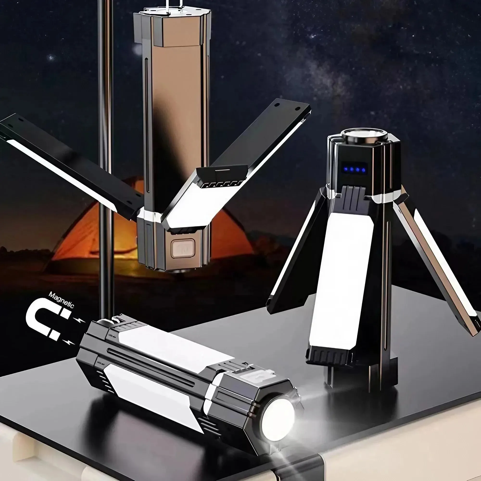 Ultra-long Battery Life, Magnetic, Multi-functional Flashlight