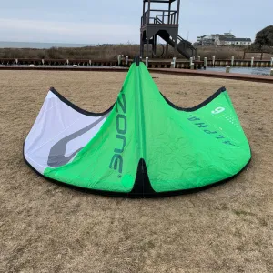 USED Ozone Alpha V2 Kite-6m-Bright Green/White