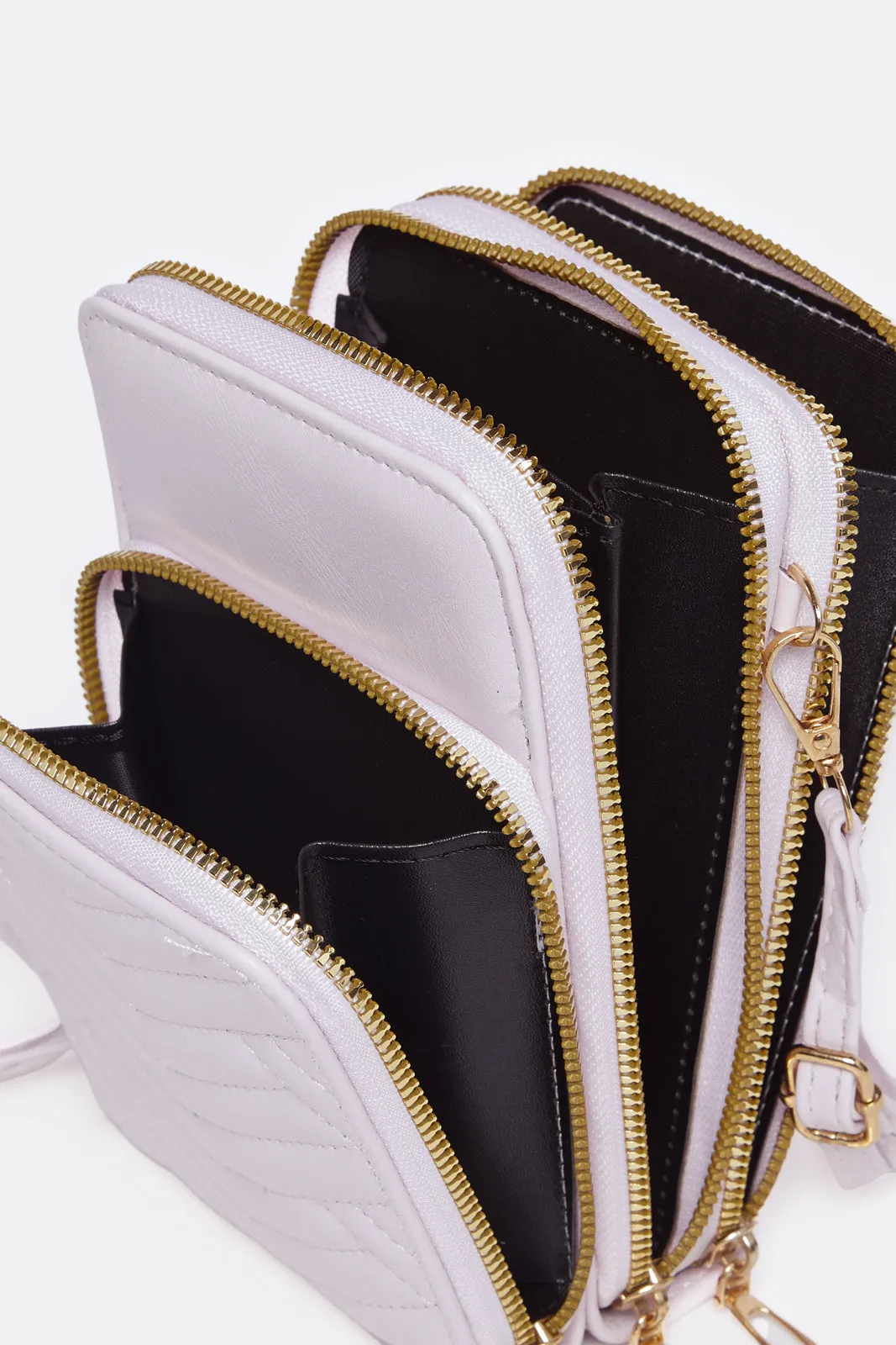 Women White Mobile Wallet