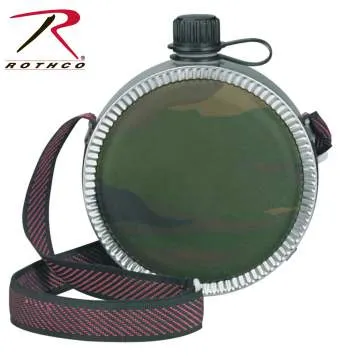 Woodland Camo Mini Desert Canteen