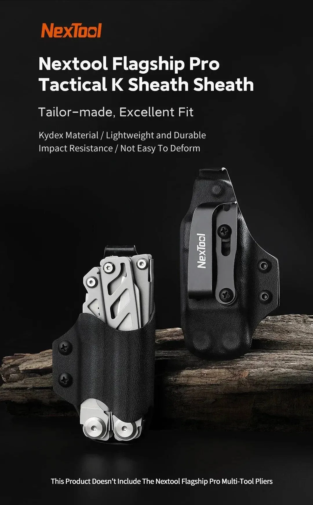 Xiaomi NexTool K Sheath for Flagship Pro Multitool Fold Pliers Waist Bag Kydex Multi-Tool EDC Case Fixed Blade Holder Tools
