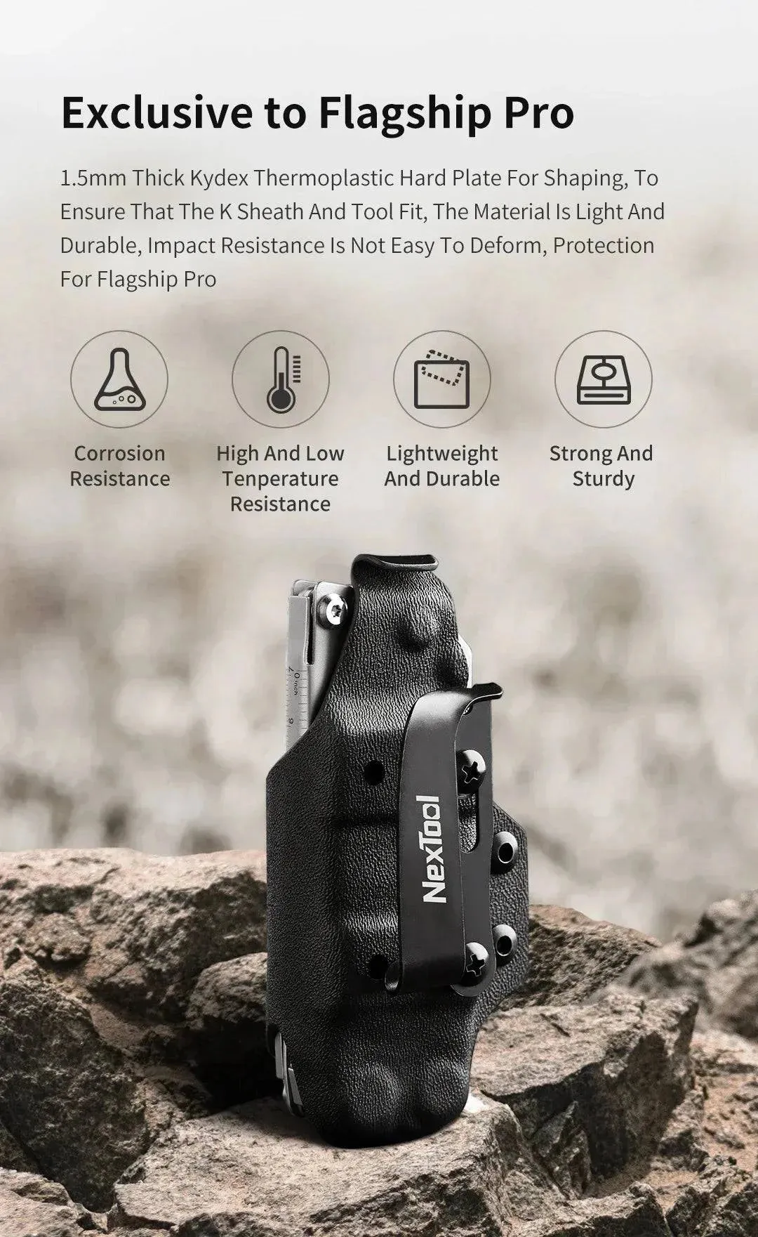 Xiaomi NexTool K Sheath for Flagship Pro Multitool Fold Pliers Waist Bag Kydex Multi-Tool EDC Case Fixed Blade Holder Tools